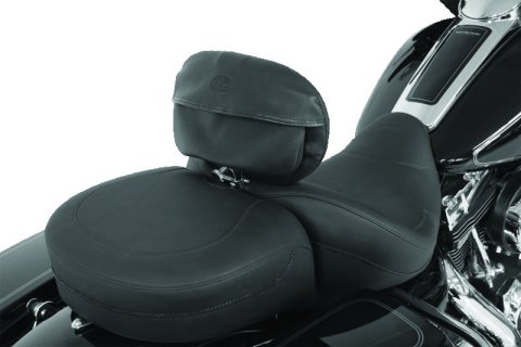 Mustang Harley Standard Touring Driver Backrest Pouch Cover - Black