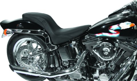 Mustang 84-99 Harley Standard Rear Tire DayTripper 1PC Seat - Black