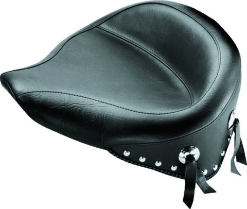 Mustang 00-15 Harley Softail Standard Rear Tire Wide Touring Solo Seat w/Studs - Black