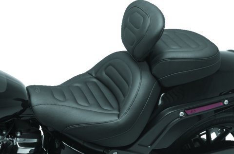 Mustang 04-21 Harley Sportster Duke 1PC Seat Regal - Black
