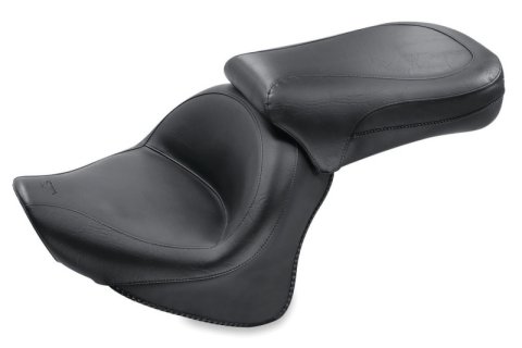 Mustang 98-16 Yamaha V-Star 650 Custom Wide Touring 2PC Seat - Black