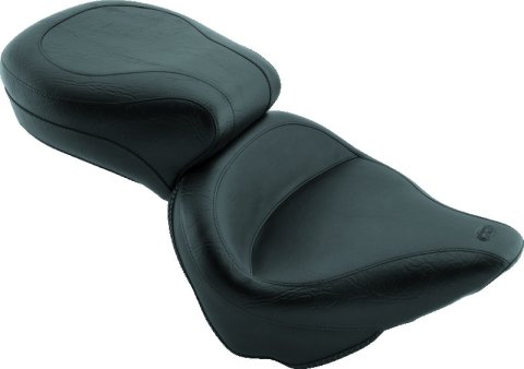 Mustang 84-06 Harley Standard Rear Tire Wide Touring 1PC Seat - Black