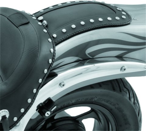 Mustang 01-04 Suzuki 80 Volusia, 05-08 Boulevard C50, 08-09 C109R Fender Bib w/Studs - Black