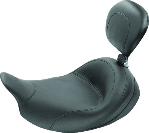 Mustang 08-21 Harley Electra Glide Std, Rd Glide ,Rd King, Str Glide Std Touring Solo Seat - Black