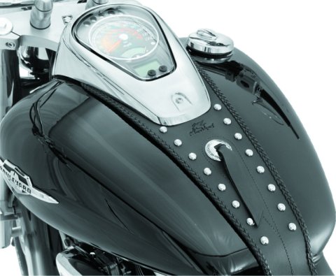 Mustang 05-08 Suzuki VL800 Volusia, Boulevard C50 Tank Bib w/Studs - Black