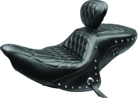 Mustang 14-21 Indian Chieftain, Chief, Dark Horse, Roadmaster, Spfld Touring 1PC Seat - Black