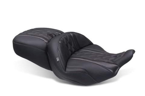 Mustang 23-25 Harley CVO Road Glide (ST) Super Touring Standard Reach One-Piece, 2 UP Black