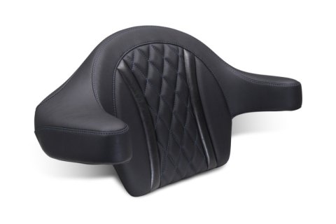 Mustang 23-25 Harley CVO Road Glide (ST) Deluxe Diamond Ext Arm Wrap-around Backrest Black