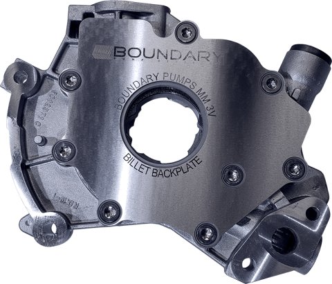 Boundary 99-15 Ford Mod Motor V8 Oil Pump Asmbly w/High Flow Billet Gear/Stl Bkplt MW Treatment
