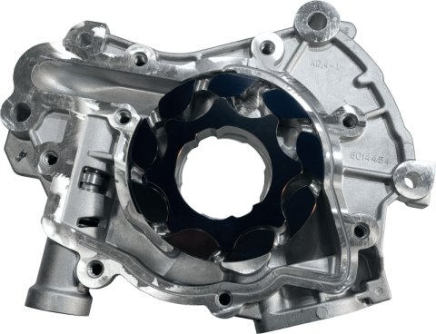 Boundary 2024+ Ford Coyote V8 Billet Gear Vane Ported Treated Oil Pump Assembly w/Billet Back Plate