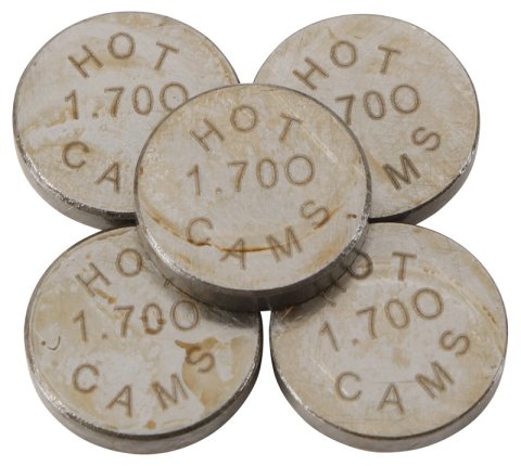 Hot Cams Shim Kits 1.700mm Thickness - 5 Pack