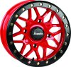 DragonFire Racing Typhon Wheel 15X7 4/137 5+2 +10 Machined Red