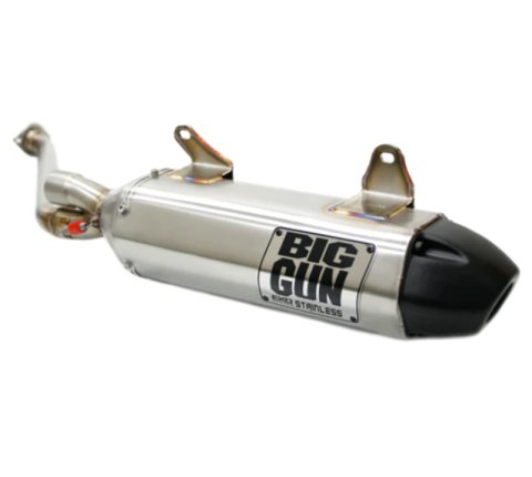 Big Gun 06-12 Kawasaki Brute Force 650 IRS EXO Stainless Slip On Exhaust