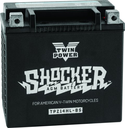 Twin Power YTX-14L Shocker Battery Replaces H-D 65958-04 220 CCA