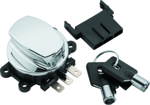 Twin Power 94-13 FLHR Chrome 96-10 Softail 93-08 FXDWG Fat Bob Style Ignition Switch