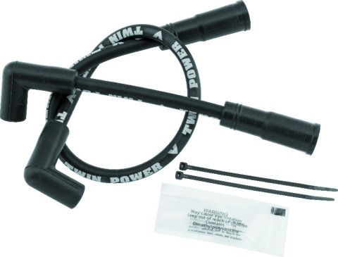 Twin Power 00-17 Softail 99-17 Dyna Black Ignition Wire Set