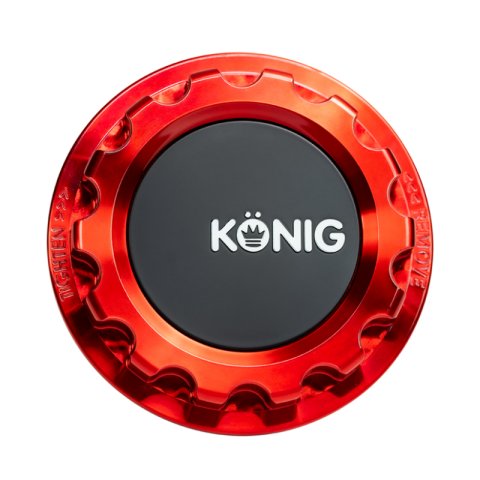 Konig MRK1 Anodized Red Gear Cap w/ Logo