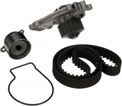 Gates 06-10 Toyota Highlander V-6 3.3L Electric Assist Timing Belt Component Kit w/Water Pump