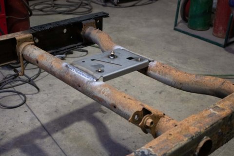 Rust Buster Spare Tire Plate For Rear Frame Crossmember