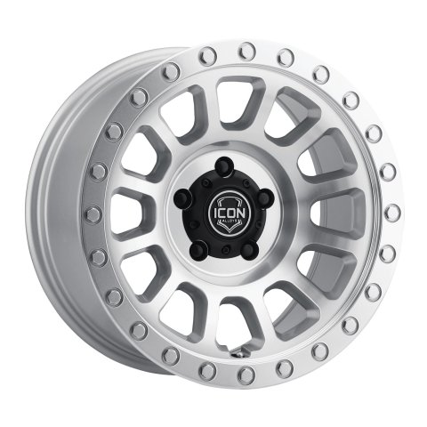 ICON Hulse 18x9 8x6.5 12mm Offset 5.5in BS Silver Machined