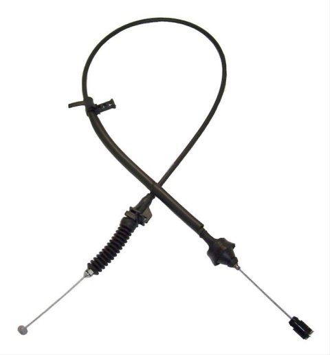 Crown Automotive Accelerator Cables 52109653AE Cable, Pull Style, Black Plastic Jacket, Jeep, 3.7L, 4.7L, Each