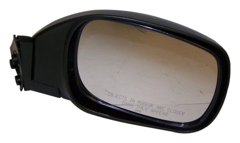 Crown Automotive Side View Mirrors 55154946AC Mirror, Replacement, Passenger Side, Manual, Flat, Black Housing, Jeep, Each