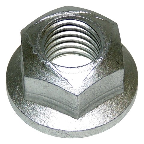 Crown Automotive Flange Nuts 6502698 Nut, 14mm x 2.0 Thread Size, Self-locking, Steel, Natural, Each