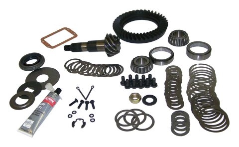 Crown Automotive Ring and Pinion Gear Installation Kit Combos 83502353 Dana 30 4.10 Gears Gears, 4.10:1 Ratio, 26-spline, Reverse Rotation, Kit, Front, 30, Jeep,