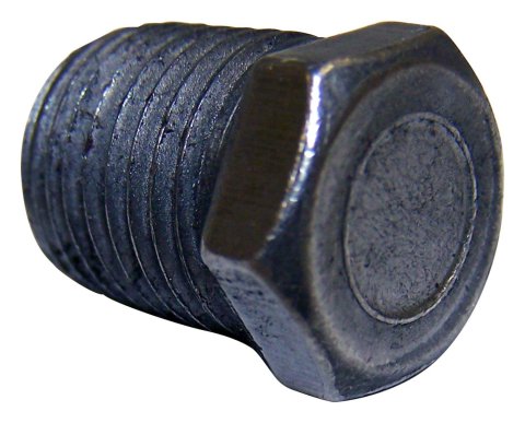 Crown Automotive Engine Block Coolant Plugs G444618 Plug, Bolt Style, Hex Head, 1/4 in. NPT Thread, Steel, Natural, Jeep, Each