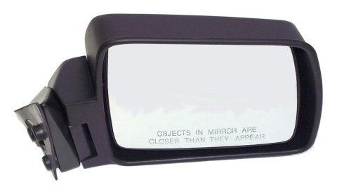 Crown Automotive Side View Mirrors for 1984-1996 CHEROKEE, 1986-1992 COMANCHE - 82200314 Mirrors, Replacement, View, Plastic, Black, Jeep, Each