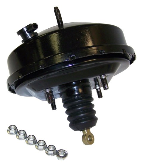 Crown Automotive Brake Boosters J8133909 Booster, Vacuum Diaphragm Type, Steel, Black, 9.00 in. Diameter, Jeep, Each
