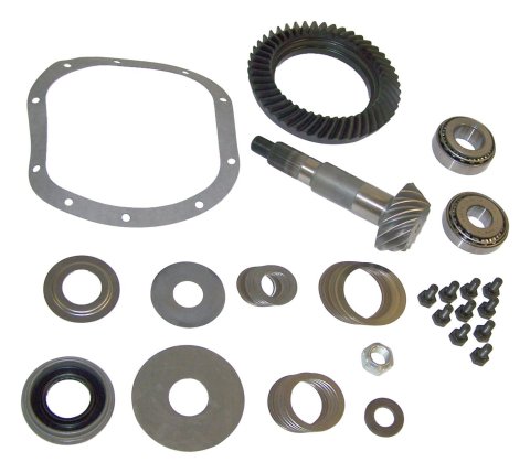 Crown Automotive Ring and Pinion Gear Installation Kit Combos J8126518 Dana 30 3.54 Gears Gears, 3.54:1 Ratio, 26-spline, Standard Rotation, Kit, Front, 30, Jeep,