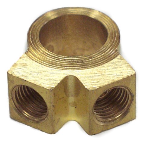 Crown Automotive Brake Fittings JA000557 Fitting, Y Angle, Brass, Natural, Jeep, Willys, Each
