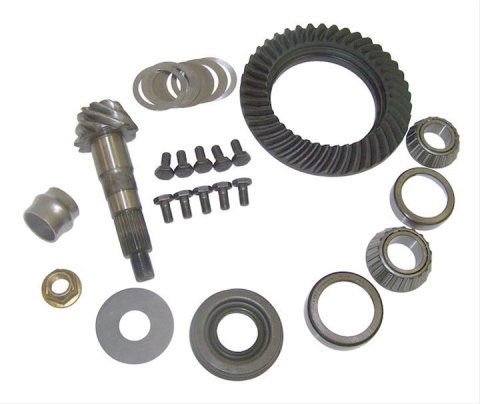Crown Automotive Ring and Pinion Gear Installation Kit Combos 5086617AA Dana 30 4.56 Gears Gears, 4.56:1 Ratio, 26-spline, Standard Rotation, Kit, Front, 30, Jeep,