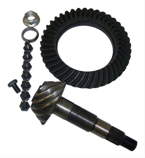 Crown Automotive Ring and Pinion Gear Installation Kit Combos 5086639AA Dana 35 3.73 Gears Gears, 3.73:1 Ratio, 26-spline, Standard Rotation, Kit, Rear, 35, Jeep,