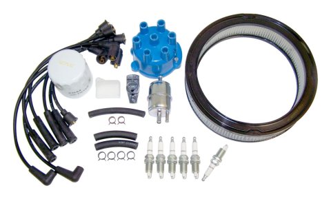 Crown Automotive Vehicle Maintenance Tune-Up Kits TK-29 Spark Plugs, Tune-Up, Plug Wires, Air Filter, Distributor Cap and Rotor, Jeep, 4.2L, Kit