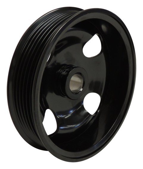 Crown Automotive Power Steering Pulleys 68032253AB Pulley, Serpentine, 6-groove, Steel, Black, Chrysler, Dodge, Jeep, Each