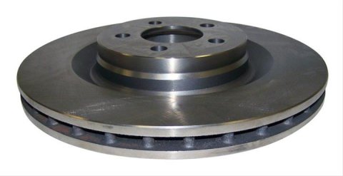Crown Automotive Brake Rotors 5290537AA Rotors, Solid Surface, Steel, Natural, Front, Chrysler, Dodge, Each