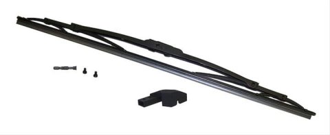 Crown Automotive Windshield Wiper Blades 5066974AA Blade, Plastic Frame, Rubber Blade, Black, 20.00 in. Length, Chrysler, Jeep, Each