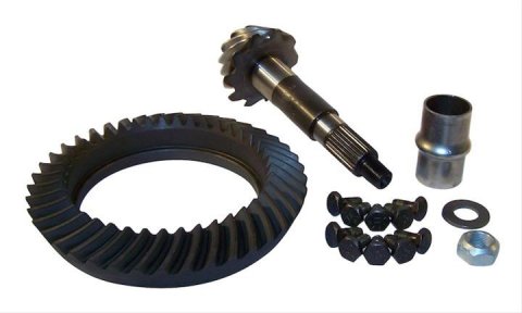 Crown Automotive Ring and Pinion Gear Installation Kit Combos 4882844 Dana 44 4.10 Gears Gears, 4.10:1 Ratio, 26-spline, Standard Rotation, Kit, Rear, 44, Jeep,
