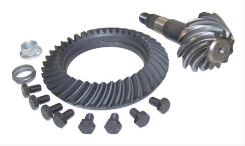 Crown Automotive Ring and Pinion Gear Installation Kit Combos 5012828AC Dana 35 3.55 Gears Gears, 3.55:1 Ratio, 26-spline, Standard Rotation, Kit, Rear, 35, Jeep,