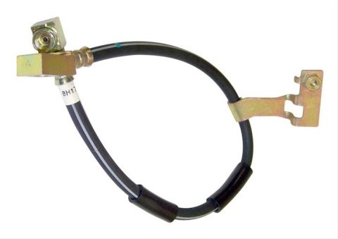 Crown Automotive Brake Hoses 4509354 Hose, Assembled, Rubber, 22.25 in. Length, Passenger Side Front, Chrysler, Dodge, Plymouth, Each
