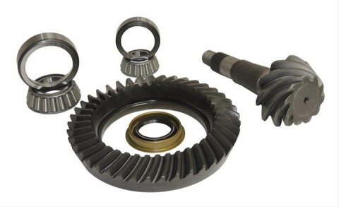 Crown Automotive Ring and Pinion Gears 4720973 Chrysler 8.25 in. 4.10 & (4.10), Rear, Black, Metal, Use Existing Hardware