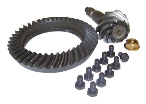 Crown Automotive Ring and Pinion Gear Installation Kit Combos 5127180AA Dana 44 4.11 Gears Gears, 4.11:1 Ratio, 26-spline, Standard Rotation, Kit, 44, Jeep,