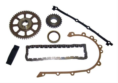 Crown Automotive Timing Chain Sets for 1999-2001 CHEROKEE, 1999-2004 GRAND 1999-2006 WRANGLER - 53020444K-L Chain, Single Roller, Steel Sprockets, Guide, Gaskets, Jeep, 4.0L, Kit