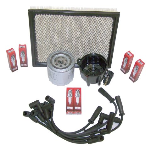Crown Automotive Vehicle Maintenance Tune-Up Kits for 1997-1998 GRAND CHEROKEE - TK-11 Spark Plugs, Tune-Up, Plug Wires, Air Filter, Distributor Cap and Rotor, Jeep, 4.0L, Kit