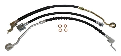 Crown Automotive Brake Hose Sets for 1994-1995 WRANGLER - BHK6 Hoses, Rubber, Front and Rear, Jeep, set of 3
