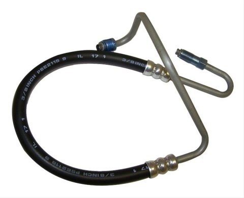 Crown Automotive Power Steering Hoses for 1991-1995 WRANGLER - 52037644 Hose, High-pressure, Steel/Rubber, Black, Jeep, Each
