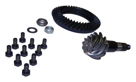 Crown Automotive Ring and Pinion Kits 68035581AA Dana 44 Jeep Wrangler JK 4.11 Gears Gears, 4.11:1 Ratio, 24-spline, Standard Gear Rotation, Rear, 44, Jeep, Kit