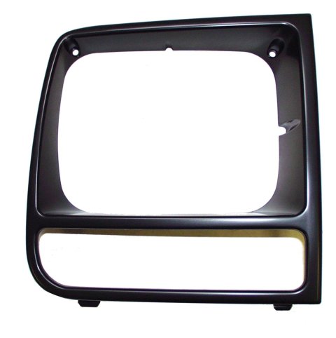 Crown Automotive Headlight Bezels for 1997-2001 CHEROKEE - 55055136 Light Bezel, Headlight, Plastic, Black, Passenger Side, Jeep, Each